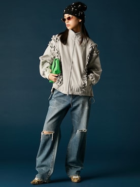 「GEVS.（ジェイヴィス）のアイテム」を使った、ZOZO_SMILELAND_STAFFさん（レディース・163cm）の冬コーディネート