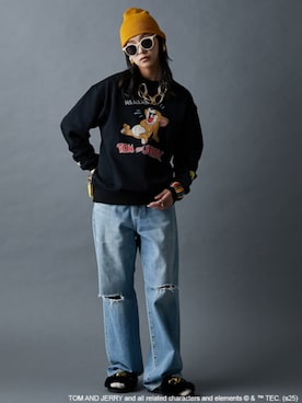 「Tom＆Jerry（トムアンドジェリー）のアイテム」を使った、ZOZO_SMILELAND_STAFFさん（レディース・163cm）の秋コーディネート