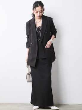 「CHIC STYLE（シックスタイル）のアイテム」を使った、ZOZO_SMILELAND_STAFFさん（レディース・163cm）の冬コーディネート