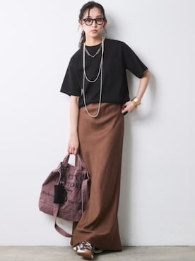 「CHIC STYLE（シックスタイル）のアイテム」を使った、ZOZO_SMILELAND_STAFFさん（レディース・163cm）の春コーディネート