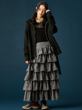 「GEVS.（ジェイヴィス）のアイテム」を使った、ZOZO_SMILELAND_STAFFさん（レディース・163cm）の冬コーディネート