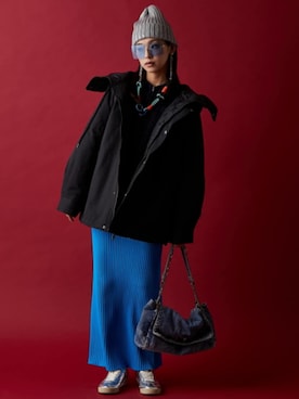 「GEVS.（ジェイヴィス）のアイテム（ジャケット/アウター）」を使った、ZOZO_SMILELAND_STAFFさん（レディース・163cm）の秋コーディネート