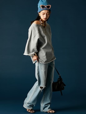 「GEVS.（ジェイヴィス）のアイテム」を使った、ZOZO_SMILELAND_STAFFさん（レディース・163cm）の冬コーディネート