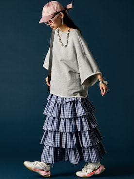 「GEVS.（ジェイヴィス）のアイテム」を使った、ZOZO_SMILELAND_STAFFさん（レディース・163cm）の冬コーディネート