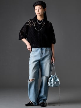 「GEVS.（ジェイヴィス）のアイテム」を使った、ZOZO_SMILELAND_STAFFさん（レディース・163cm）の春コーディネート