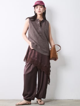 「CHIC STYLE（シックスタイル）のアイテム」を使った、ZOZO_SMILELAND_STAFFさん（レディース・163cm）の春コーディネート