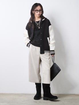 「CHIC STYLE（シックスタイル）のアイテム」を使った、ZOZO_SMILELAND_STAFFさん（レディース・163cm）の秋コーディネート