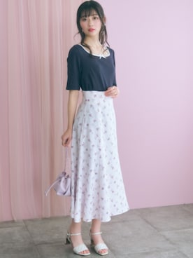 「marun（マルン）のアイテム」を使った、ZOZO_SMILELAND_STAFFさん（レディース・161cm）の春コーディネート
