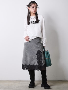 「CHIC STYLE（シックスタイル）のアイテム」を使った、ZOZO_SMILELAND_STAFFさん（レディース・163cm）の秋コーディネート