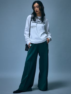 「GEVS.（ジェイヴィス）のアイテム」を使った、ZOZO_SMILELAND_STAFFさん（レディース・163cm）の秋コーディネート