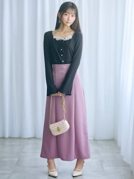 「marun（マルン）のアイテム」を使った、ZOZO_SMILELAND_STAFFさん（レディース・161cm）の春コーディネート