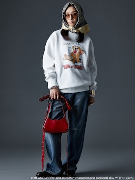 「Tom＆Jerry（トムアンドジェリー）のアイテム」を使った、ZOZO_SMILELAND_STAFFさん（レディース・163cm）の秋コーディネート