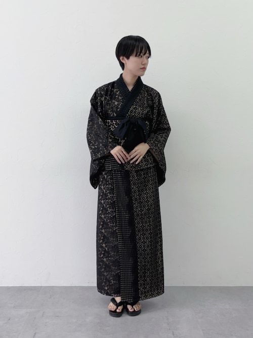 CHIC STYLE（シックスタイル） 浴衣 レオパードジャガードつくり帯