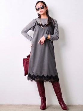 「CHIC STYLE（シックスタイル）のアイテム」を使った、ZOZO_SMILELAND_STAFFさん（レディース・163cm）の夏コーディネート