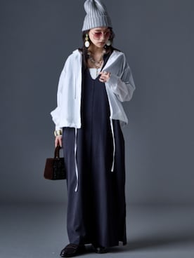 「GEVS.（ジェイヴィス）のアイテム」を使った、ZOZO_SMILELAND_STAFFさん（レディース・163cm）の夏コーディネート