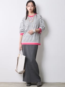 「CHIC STYLE（シックスタイル）のアイテム」を使った、ZOZO_SMILELAND_STAFFさん（レディース・163cm）の冬コーディネート