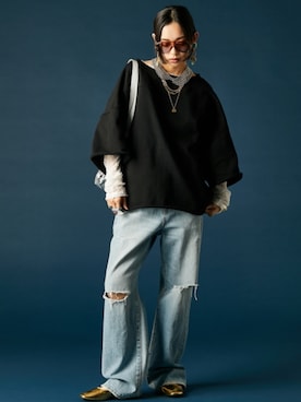 「GEVS.（ジェイヴィス）のアイテム」を使った、ZOZO_SMILELAND_STAFFさん（レディース・163cm）の冬コーディネート