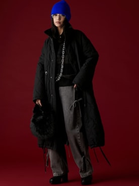 「GEVS.（ジェイヴィス）のアイテム（ダウンジャケット/コート）」を使った、ZOZO_SMILELAND_STAFFさん（レディース・163cm）の秋コーディネート