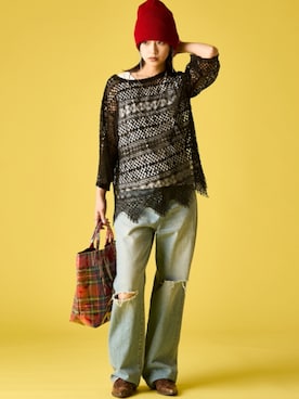 「GEVS.（ジェイヴィス）のアイテム」を使った、ZOZO_SMILELAND_STAFFさん（レディース・163cm）の春コーディネート