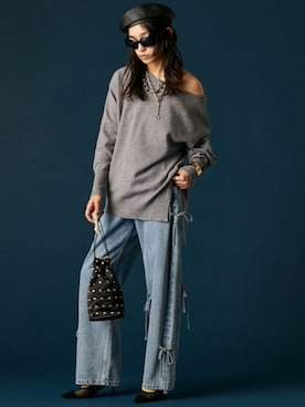 「GEVS.（ジェイヴィス）のアイテム」を使った、ZOZO_SMILELAND_STAFFさん（レディース・163cm）の冬コーディネート