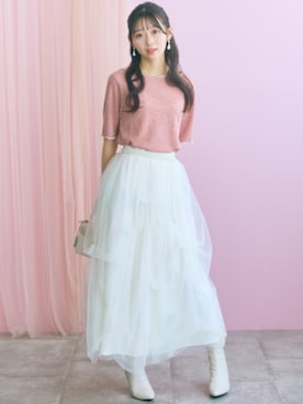 「marun（マルン）のアイテム」を使った、ZOZO_SMILELAND_STAFFさん（レディース・161cm）の夏コーディネート
