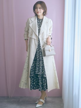 「アイテム（トレンチコート）」を使った、ZOZO_SMILELAND_STAFFさん（レディース・167cm）の冬コーディネート