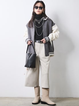「CHIC STYLE（シックスタイル）のアイテム」を使った、ZOZO_SMILELAND_STAFFさん（レディース・163cm）の秋コーディネート