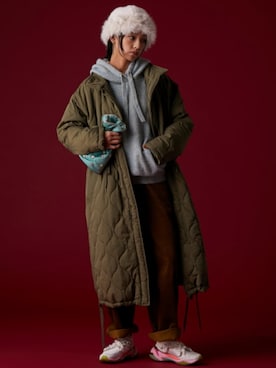 「GEVS.（ジェイヴィス）のアイテム（ダウンジャケット/コート）」を使った、ZOZO_SMILELAND_STAFFさん（レディース・163cm）の秋コーディネート