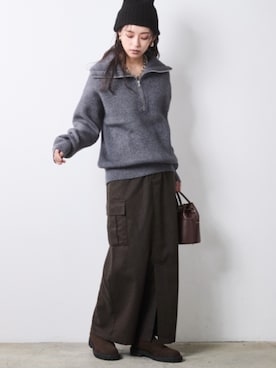 「CHIC STYLE（シックスタイル）のアイテム」を使った、ZOZO_SMILELAND_STAFFさん（レディース・163cm）の秋コーディネート