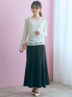 「marun（マルン）のアイテム」を使った、ZOZO_SMILELAND_STAFFさん（レディース・161cm）の夏コーディネート