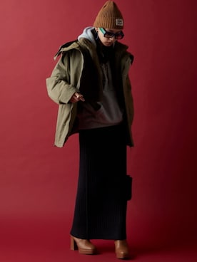 「GEVS.（ジェイヴィス）のアイテム（ジャケット/アウター）」を使った、ZOZO_SMILELAND_STAFFさん（レディース・163cm）の秋コーディネート