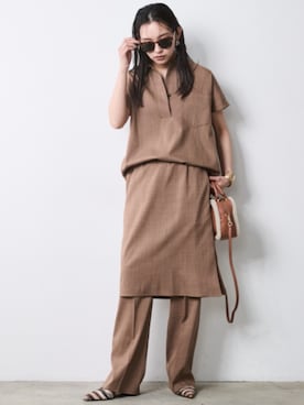 「CHIC STYLE（シックスタイル）のアイテム」を使った、ZOZO_SMILELAND_STAFFさん（レディース・163cm）の夏コーディネート