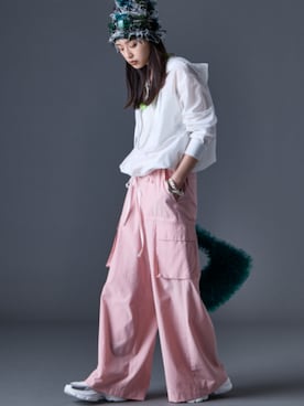 「GEVS.（ジェイヴィス）のアイテム」を使った、ZOZO_SMILELAND_STAFFさん（レディース・163cm）の夏コーディネート