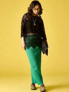 「GEVS.（ジェイヴィス）のアイテム」を使った、ZOZO_SMILELAND_STAFFさん（レディース・163cm）の春コーディネート