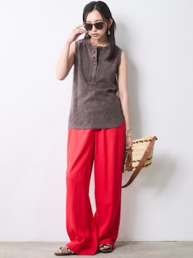 「CHIC STYLE（シックスタイル）のアイテム」を使った、ZOZO_SMILELAND_STAFFさん（レディース・163cm）の春コーディネート