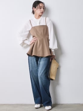 「CHIC STYLE（シックスタイル）のアイテム」を使った、ZOZO_SMILELAND_STAFFさん（レディース・163cm）の冬コーディネート