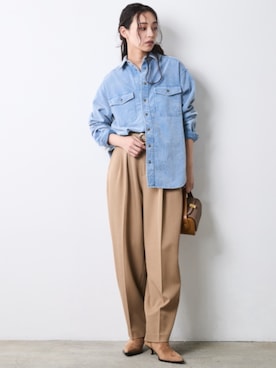 「CHIC STYLE（シックスタイル）のアイテム」を使った、ZOZO_SMILELAND_STAFFさん（レディース・163cm）の夏コーディネート