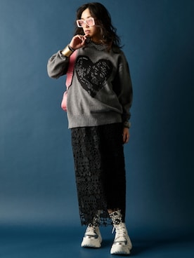 「GEVS.（ジェイヴィス）のアイテム」を使った、ZOZO_SMILELAND_STAFFさん（レディース・163cm）の冬コーディネート