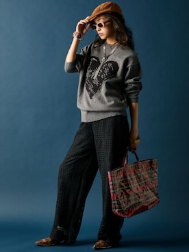 「GEVS.（ジェイヴィス）のアイテム」を使った、ZOZO_SMILELAND_STAFFさん（レディース・163cm）の冬コーディネート