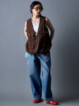 「GEVS.（ジェイヴィス）のアイテム」を使った、ZOZO_SMILELAND_STAFFさん（レディース・163cm）の春コーディネート