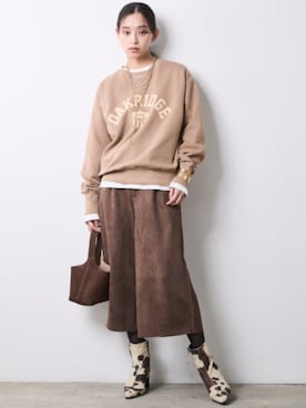「CHIC STYLE（シックスタイル）のアイテム」を使った、ZOZO_SMILELAND_STAFFさん（レディース・163cm）の秋コーディネート