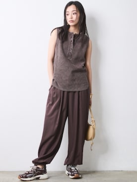 「CHIC STYLE（シックスタイル）のアイテム」を使った、ZOZO_SMILELAND_STAFFさん（レディース・163cm）の春コーディネート