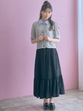 「marun（マルン）のアイテム」を使った、ZOZO_SMILELAND_STAFFさん（レディース・161cm）の夏コーディネート