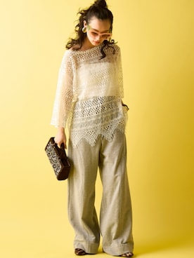 「GEVS.（ジェイヴィス）のアイテム」を使った、ZOZO_SMILELAND_STAFFさん（レディース・163cm）の春コーディネート