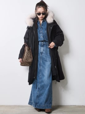 「アイテム（モッズコート）」を使った、ZOZO_SMILELAND_STAFFさん（レディース・163cm）の秋コーディネート