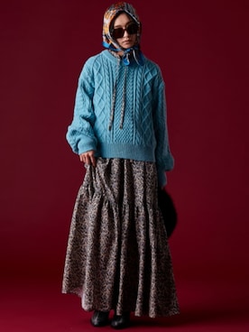 「アイテム（ワンピース/ドレス、ベージュ系）」を使った、ZOZO_SMILELAND_STAFFさん（レディース・163cm）の秋コーディネート