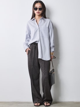 「CHIC STYLE（シックスタイル）のアイテム（パンツ）」を使った、ZOZO_SMILELAND_STAFFさん（レディース・163cm）の春コーディネート