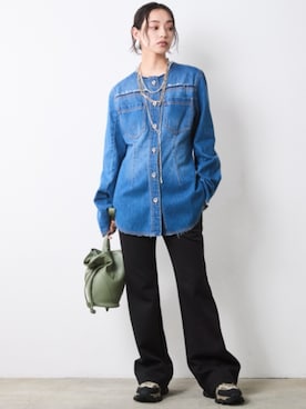 「CHIC STYLE（シックスタイル）のアイテム」を使った、ZOZO_SMILELAND_STAFFさん（レディース・163cm）の夏コーディネート