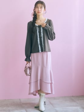 「marun（マルン）のアイテム」を使った、ZOZO_SMILELAND_STAFFさん（レディース・160cm）の秋コーディネート