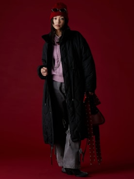 「GEVS.（ジェイヴィス）のアイテム（ダウンジャケット/コート）」を使った、ZOZO_SMILELAND_STAFFさん（レディース・163cm）の秋コーディネート